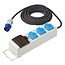ProPlus Stekkerdoos voor tent/vouwwagen - 20 meter - 3 stopcontacten - MCCB en RCD - Neopreen kabel