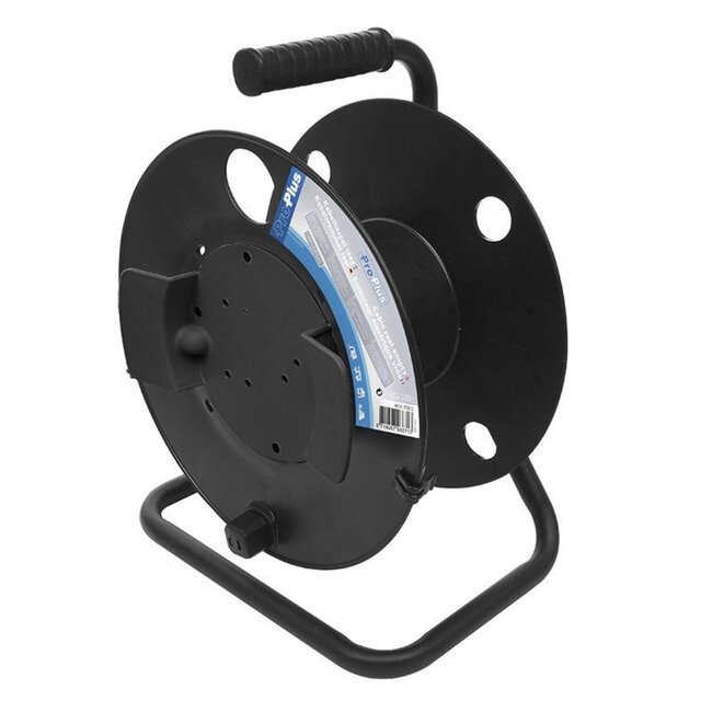 ProPlus Multifunctionele kabelhaspel - lichtgewicht - geschikt voor CEE-verlengkabel - zwart