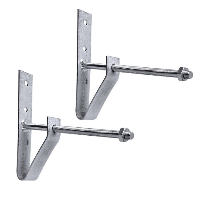 ProPlus Bandenhouderset muurbevestiging - 2 stuks - Inclusief pluggen en schroeven - Voor zomer- en winterbanden