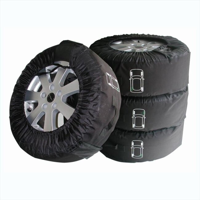 ProPlus Bandenhoezen - Set van 4 - Geschikt voor Ø 68 cm en 214 cm omtrek - Slijtvast polyester