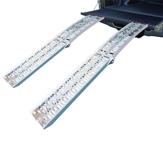 ProPlus Vouwbare aluminium oprijplaat - 220 x 28 cm - Belastbaar tot 340 kg