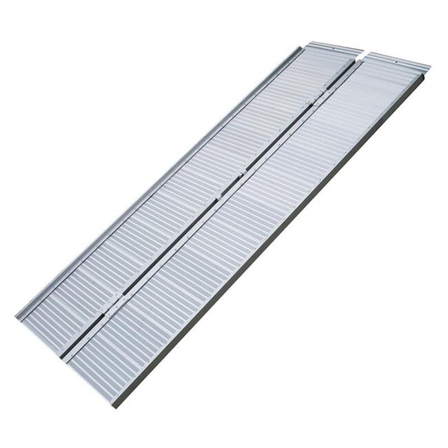 Pro Plus Oprijplaat - Aluminium - Vouwbaar t.b.v. Rolstoel - 122 x 73 cm - Maximale Belasting 270 kilo