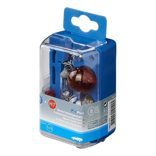 ProPlus Complete autolampenset - H7 & H1 - 8-delig - Inclusief zekeringen