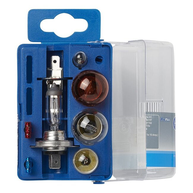 ProPlus Complete autolampenset - H7 & H1 - 8-delig - Inclusief zekeringen