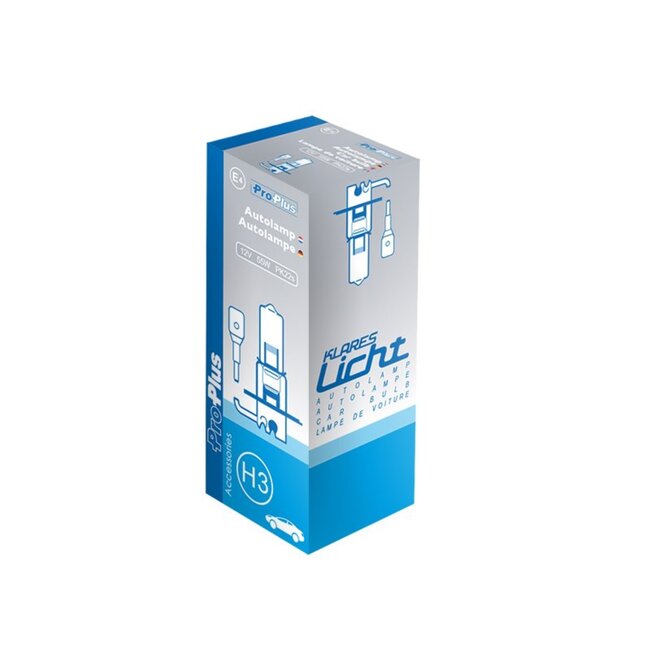 ProPlus Autolamp - 12V - 55W - PK22s - H3 - Helder licht - Compact formaat