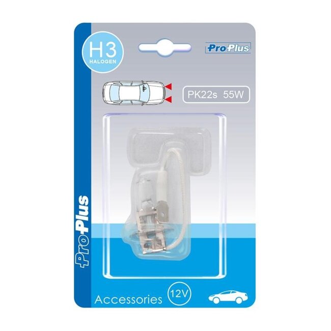 ProPlus Autolamp - 12V - 55W - PK22s - H3 - blisterverpakking