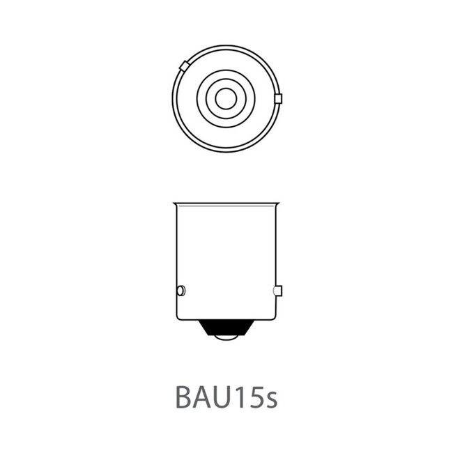 ProPlus Autolamp knipperlicht - 12V - 21W - oranje - BAU15s