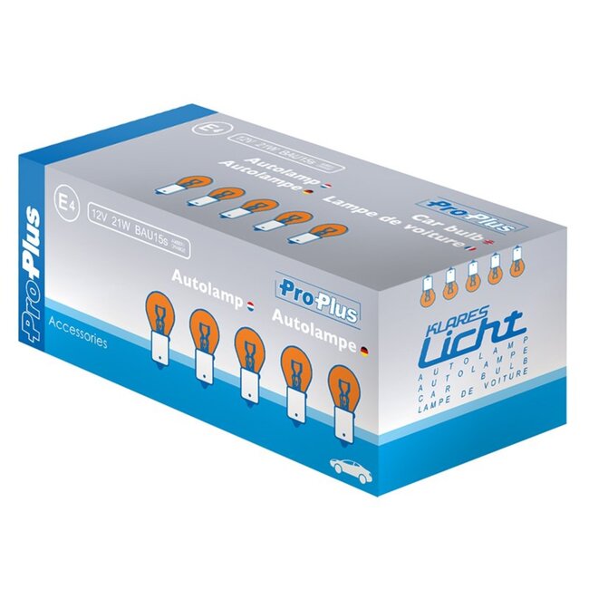 ProPlus Autolamp knipperlicht - 12V - 21W - oranje - BAU15s