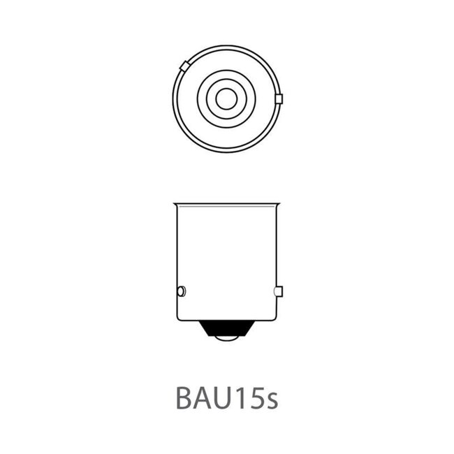 ProPlus Autolamp - 12V - 21W - BAU15S - oranje - 2 stuks