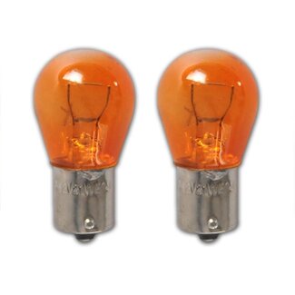 ProPlus Autolamp - 12 Volt - 21 Watt - PY21 - BAU15S - Oranje - 2 stuks