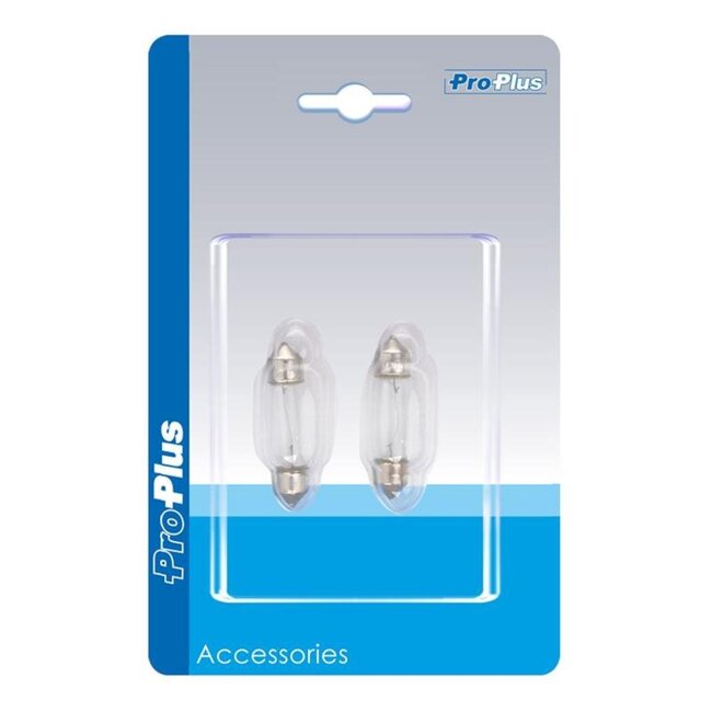ProPlus Autolamp buislamp - 12V - 3W - SV8.5 - 11x43 mm - 2 stuks