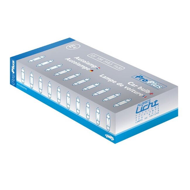 ProPlus Autolamp buislamp - 12V - 10W - SV8.5 - 11x30 mm