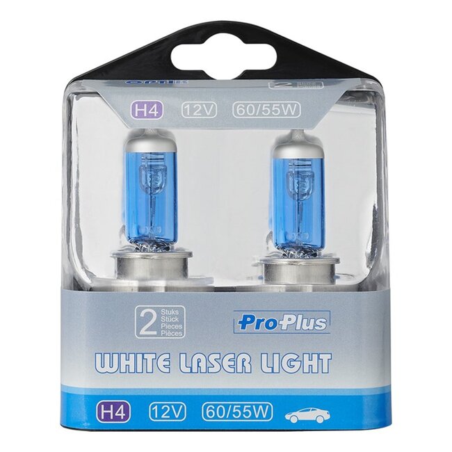 ProPlus Xenon Look Autolampen - H4 - 12V - 60/55W - Wit - 2 stuks