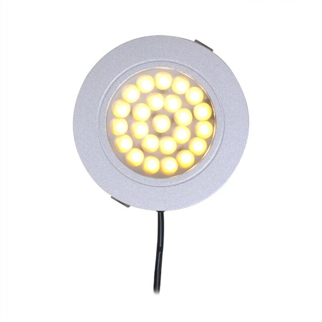 ProPlus Inbouwspot - 24 leds - 12V - 220 lumen - Ø 65 mm - 3000K