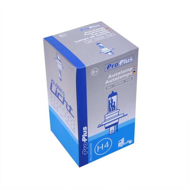 ProPlus Krachtige halogeen autolamp - H4 - 75/70W - 24V - wit licht - P43T fitting