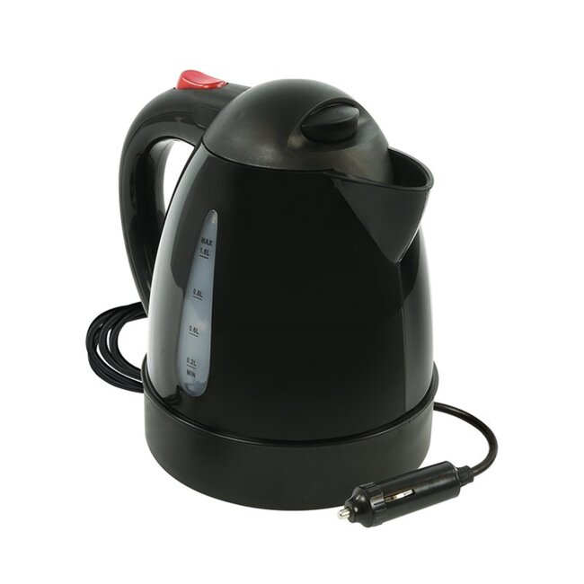 ProPlus Compacte waterkoker - 12V - 1 liter - zwart - ideaal voor onderweg