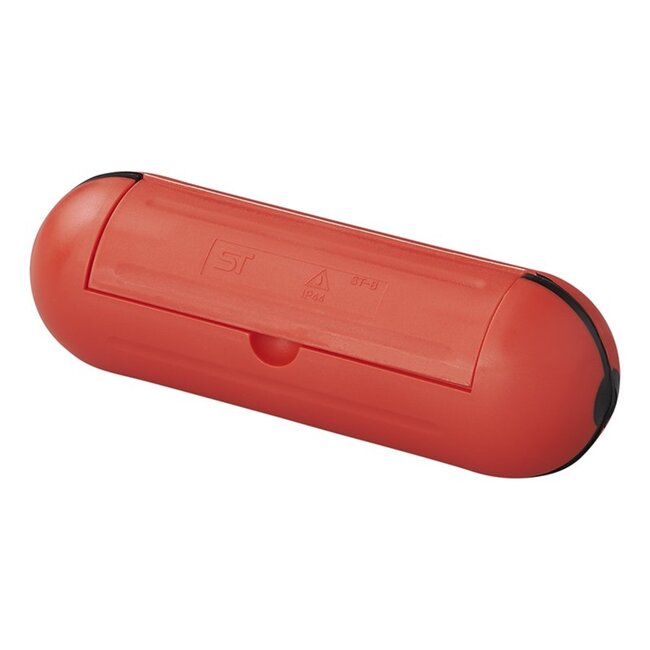 ProPlus Veiligheidsbox voor Schuko stekkerverbindingen - Spatwaterdicht - Ø 6.5 x 20 cm - Rood
