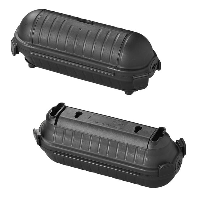 ProPlus Veiligheidsbox voor stekkerverbindingen - spatwaterdicht - Ø 8.5 x 21 cm - zwart