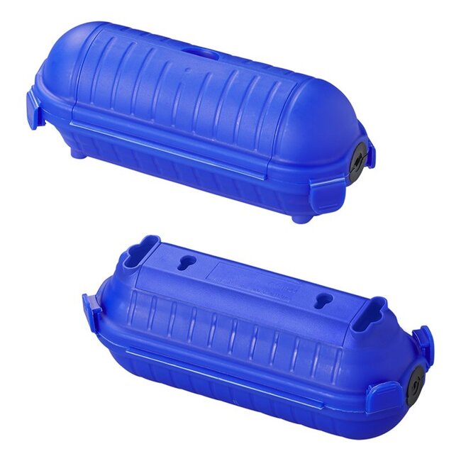 ProPlus Veiligheidsbox voor stekkerverbindingen - IP44 - Ø 6.5 x 21 cm - Blauw