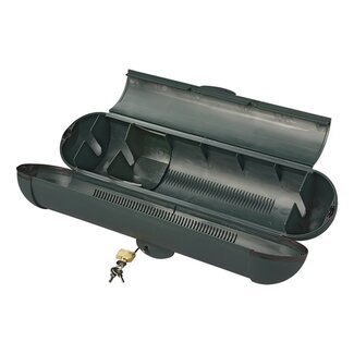 Pro Plus Veiligheidsbox voor CEE Stekkerverbindingen met Hangslot - IP44 - Ø 11 x 31 cm - Zwart