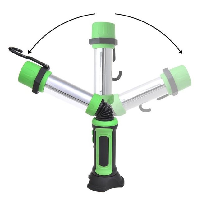 ProPlus Flexibele oplaadbare looplamp - COB LED - met haak en magneet