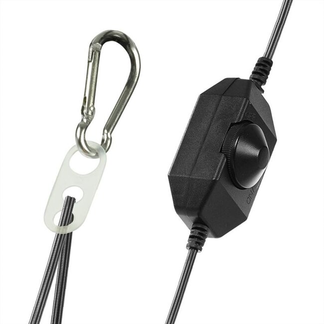 ProPlus Opvouwbare LED hanglamp - siliconen - wit - Ø 15 cm - traploos verstelbaar licht