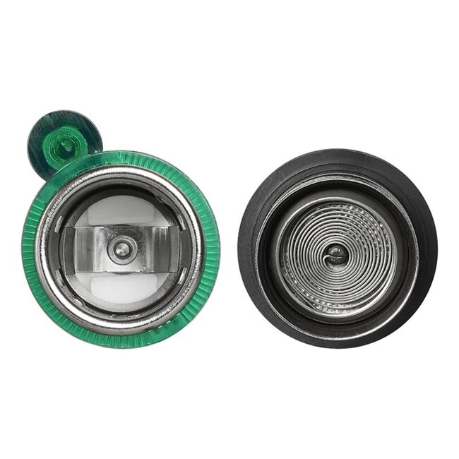 ProPlus Sigarettenaansteker met verlichting - Inbouwdoos - 12V/24V - Ø 28 mm - Zwart/Groen