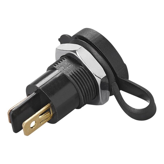 ProPlus Inbouwdoos - DIN - 12/24 Volt - 16 Ampère - Ø 18 mm - Zwart