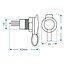 ProPlus Inbouwdoos - DIN - 12/24 Volt - 16 Ampère - Ø 18 mm - Zwart