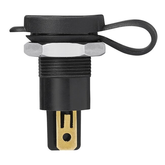 ProPlus Inbouwdoos - DIN - 12/24 Volt - 16 Ampère - Ø 18 mm - Zwart