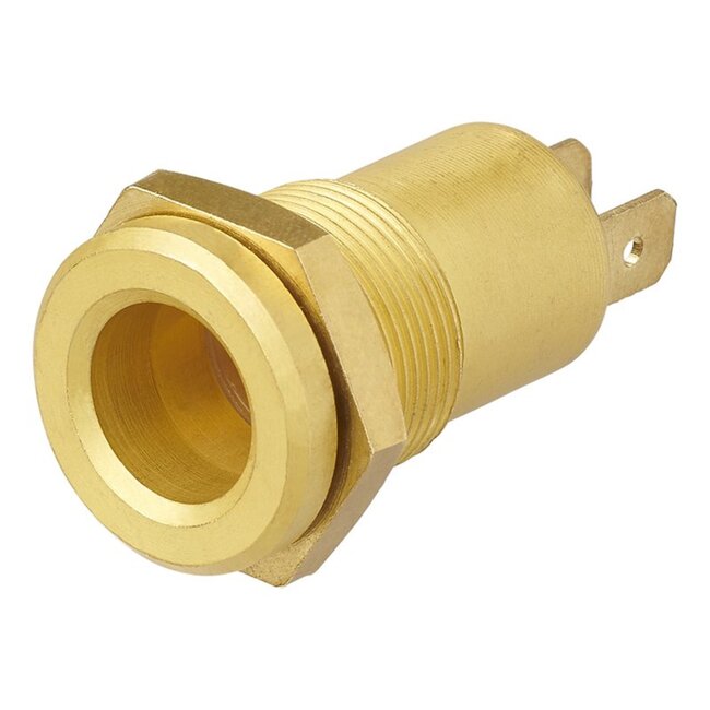 ProPlus Inbouwdoos - DIN - 12 Volt - Messing - Ø 18 mm