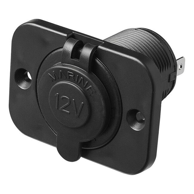 ProPlus Inbouwdoos sigarettenaansteker - stofdichte afsluitdop - 12V/24V - zwart