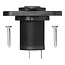 ProPlus Sigarettenaansteker-inbouwdoos - 12V/24V - met afsluitdop - zwart - 29 mm
