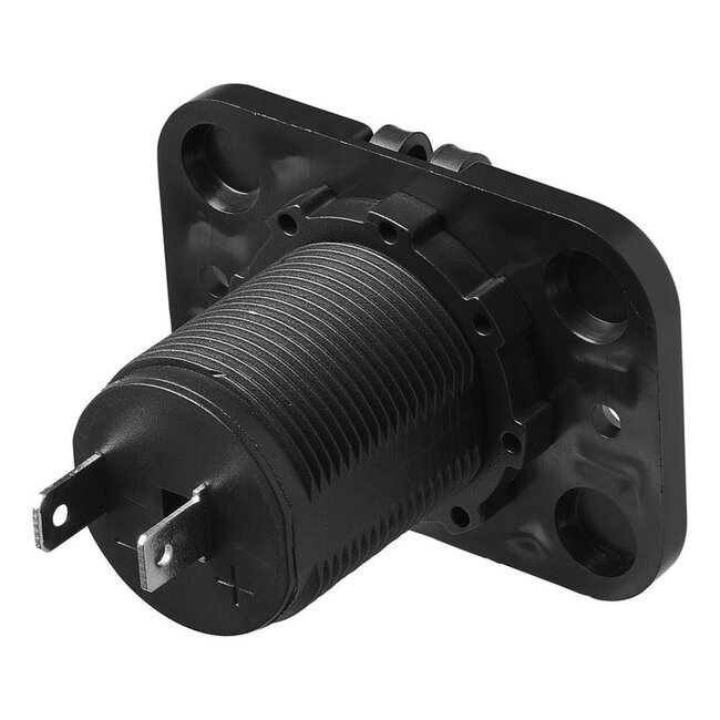 ProPlus Sigarettenaansteker-inbouwdoos - 12V/24V - met afsluitdop - zwart - 29 mm