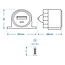 ProPlus USB-opbouwstekkerdoos - 2100mA - 12V/24V - Compact - Eenvoudige installatie
