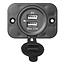 ProPlus Tweevoudige USB-inbouwdoos - 3100mA - 12V/24V - Ø 29 mm