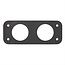 ProPlus Dubbel inbouwframe - kunststof - zwart - 105 x 43 x 10 mm