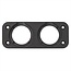 ProPlus Dubbel inbouwframe - kunststof - zwart - 105 x 43 x 10 mm