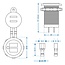 ProPlus Tweevoudige USB-inbouwdoos - 2100mA - 12V/24V - Ø 26 mm