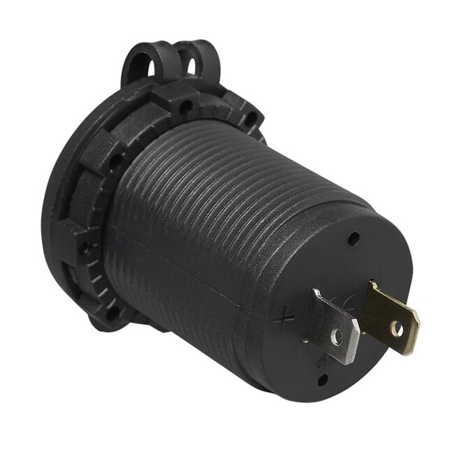 ProPlus Tweevoudige USB-inbouwdoos - 2100mA - 12V/24V - Ø 26 mm