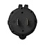 ProPlus Tweevoudige USB-inbouwdoos - 2100mA - 12/24 Volt - Ø 26 mm - zwart