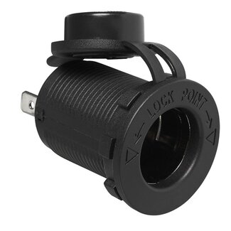 ProPlus Inbouwstekkerdoos DIN - 12/24 Volt - 16A - Ø 29 mm - Inbouwdiepte 48 mm