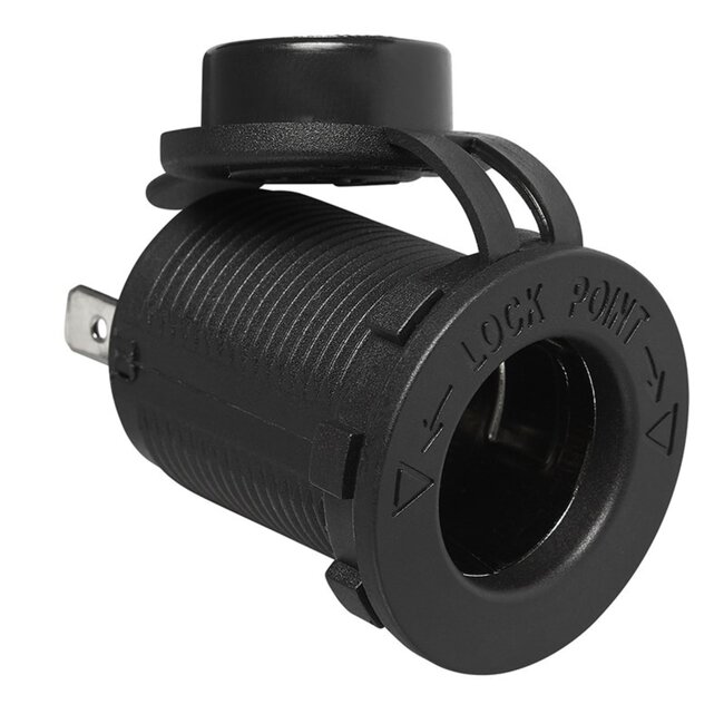 ProPlus Inbouwstekkerdoos DIN - 12/24 Volt - 16A - Ø 29 mm - Inbouwdiepte 48 mm