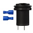 ProPlus Inbouwstekkerdoos DIN - 12/24 Volt - 16A - Ø 29 mm - Inbouwdiepte 48 mm