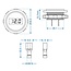 ProPlus Digitale inbouw voltmeter - 6-30V - Ø 28 mm - Voor auto en boot