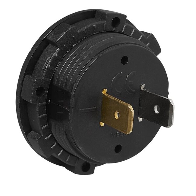 ProPlus Digitale inbouw voltmeter - 6-30V - Ø 28 mm - Voor auto en boot