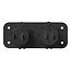 ProPlus Inbouwkit met DIN-stekker en dubbele USB-poort - 2x 2100mA - 12/24V - Efficiënt opladen