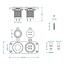 ProPlus Inbouwkit met dubbele USB-poort - 2 x 2100mA - 12/24V