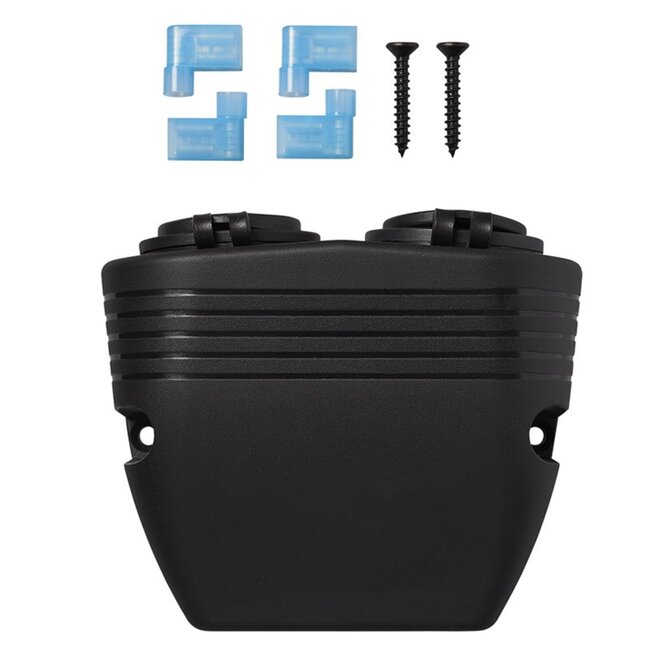 ProPlus Opbouw DIN stekkerdoos met dubbele USB poort - 2 x 2100mA - 12/24V