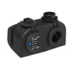 Pro Plus Opbouw Kit: Stekkerdoos DIN + USB Poort Dubbel 2 x 2100Ma in Blister Pro Plus Opbouw Kit: Stekkerdoos DIN + USB Poort Dubbel 2 x 2100Ma in Blister
